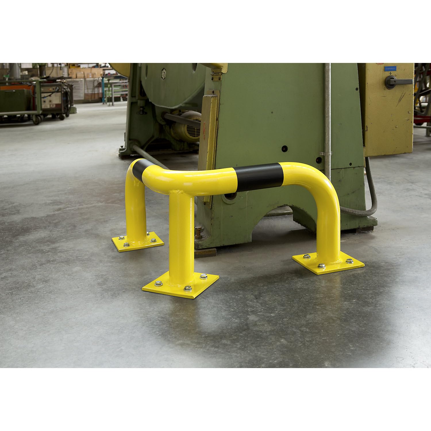 kaiserkraft | Eck-Rammschutzbügel | Ø 76 mm | für innen | Höhe 1200 mm