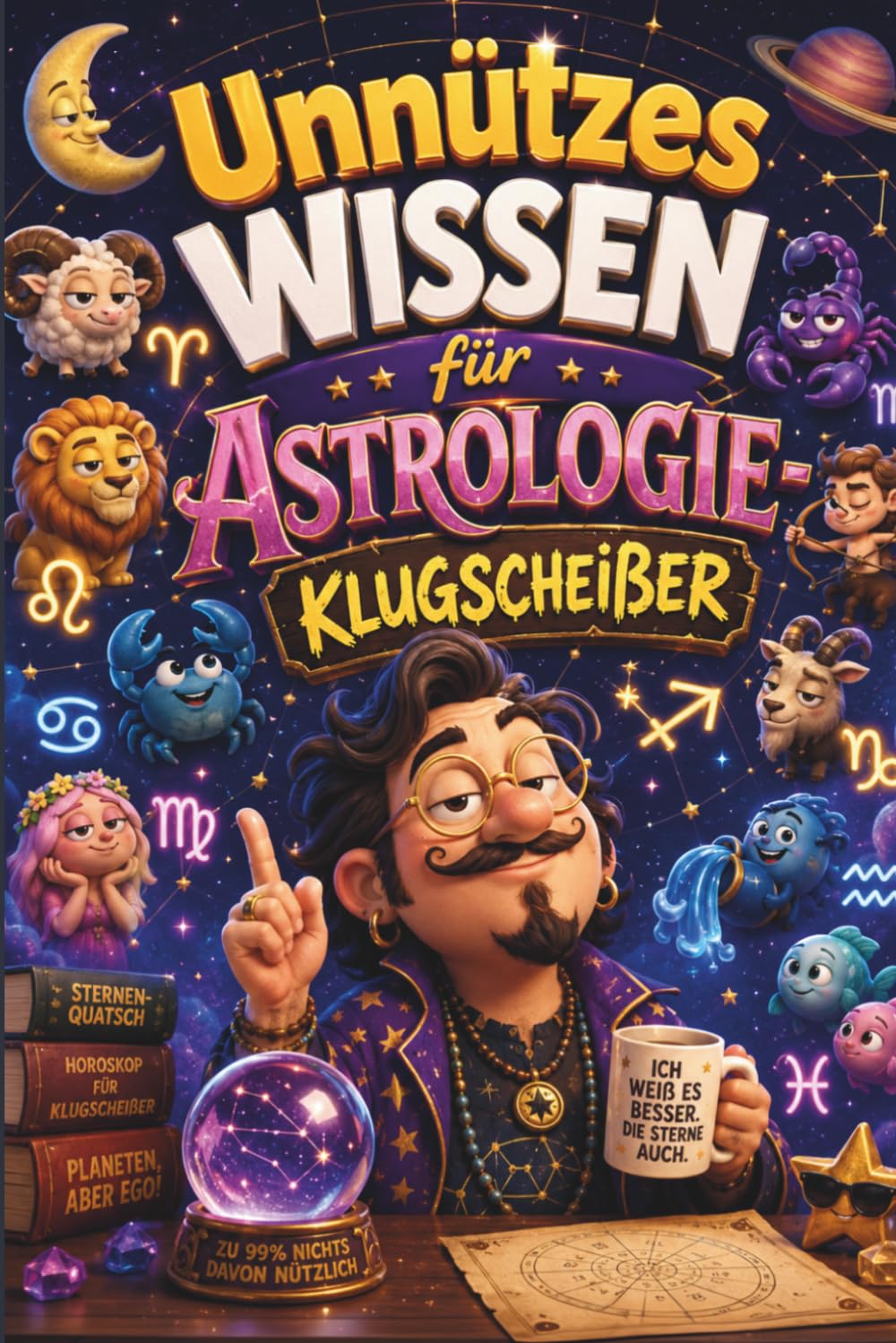 Unnützes Wissen für Astrologie-Klugscheißer: Kuriose & witzige Fakten als Geschenk für Astrologie Fans