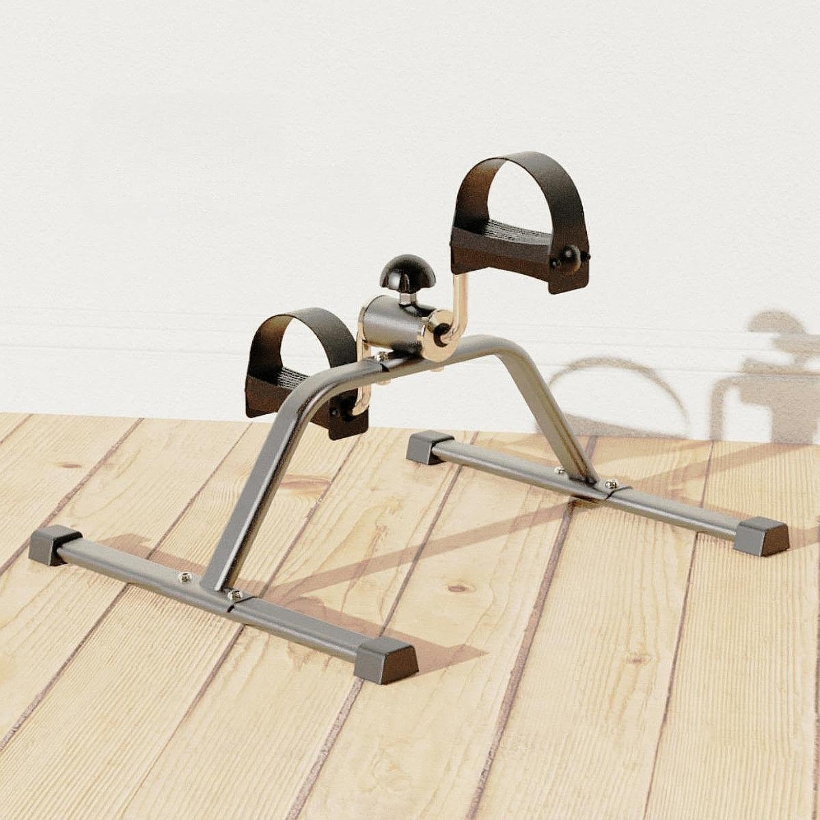 Machine à Pédales pour Exercices Des Jambes Vélo Miniature D'Intérieur avec Résistance Ajustable, Noir