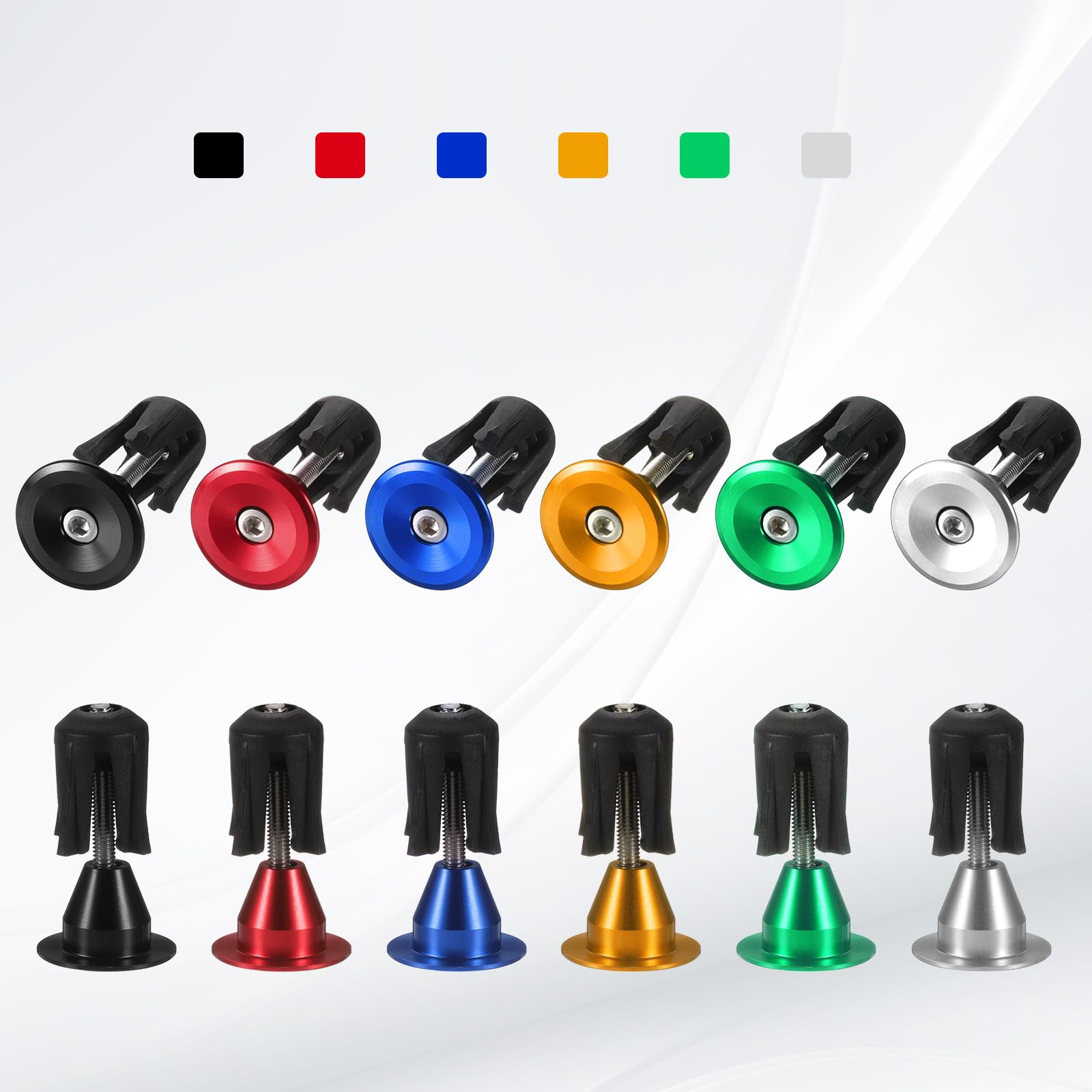 Bar Tape Sourcing Map 1 Pair Bike Handlebar End Plugs Aluminum Alloy Bar End Caps Expanding Locking 1131945
