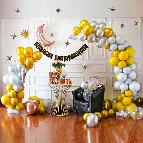 Miniatura 7 de Kit de arco de globos de 8.2 pies y 5 pies ajustable, soporte de arco de medio globo, forma de flexión, marco de arco de globo con base rellenable