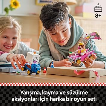 LEGO Super Mario: Mario Kart – Wario and King Boo 72038 – Two Card Creative Toy Making Set with Wario and King Boo Figures for 8+ Year Old Kids, Fun Gift Idea and Game Experience (512P)