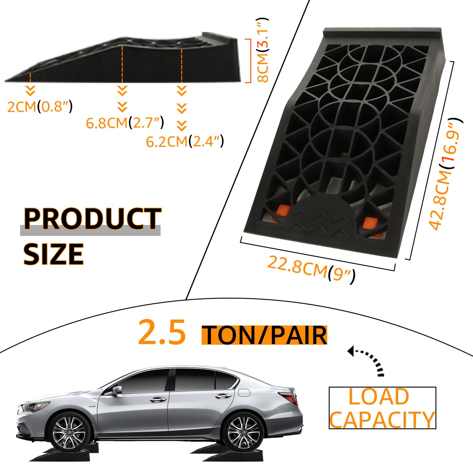 Amazon.co.jp: CertBuy カーランプ ジャッキサポートとリフト車両 