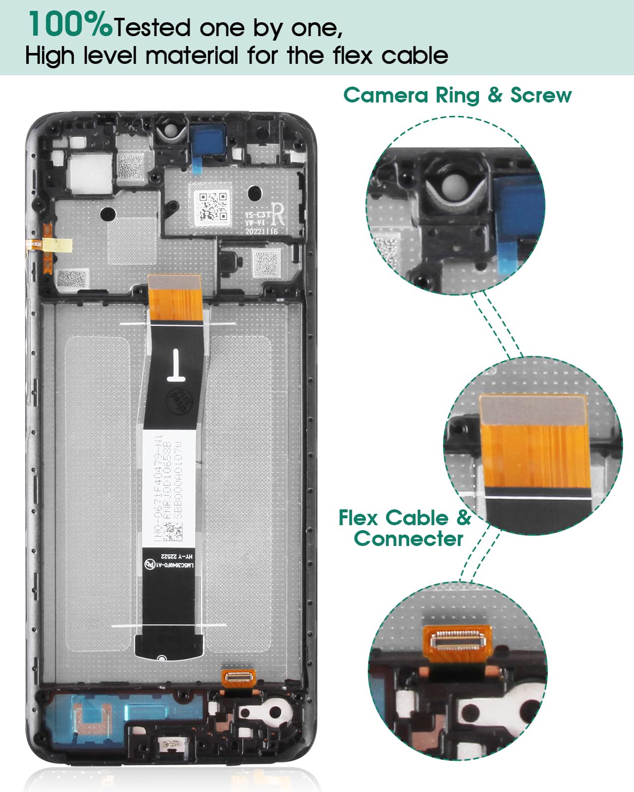 Bildschirm Für Xiaomi Redmi 12C Display, Touchscreen Digitizer Ersatz