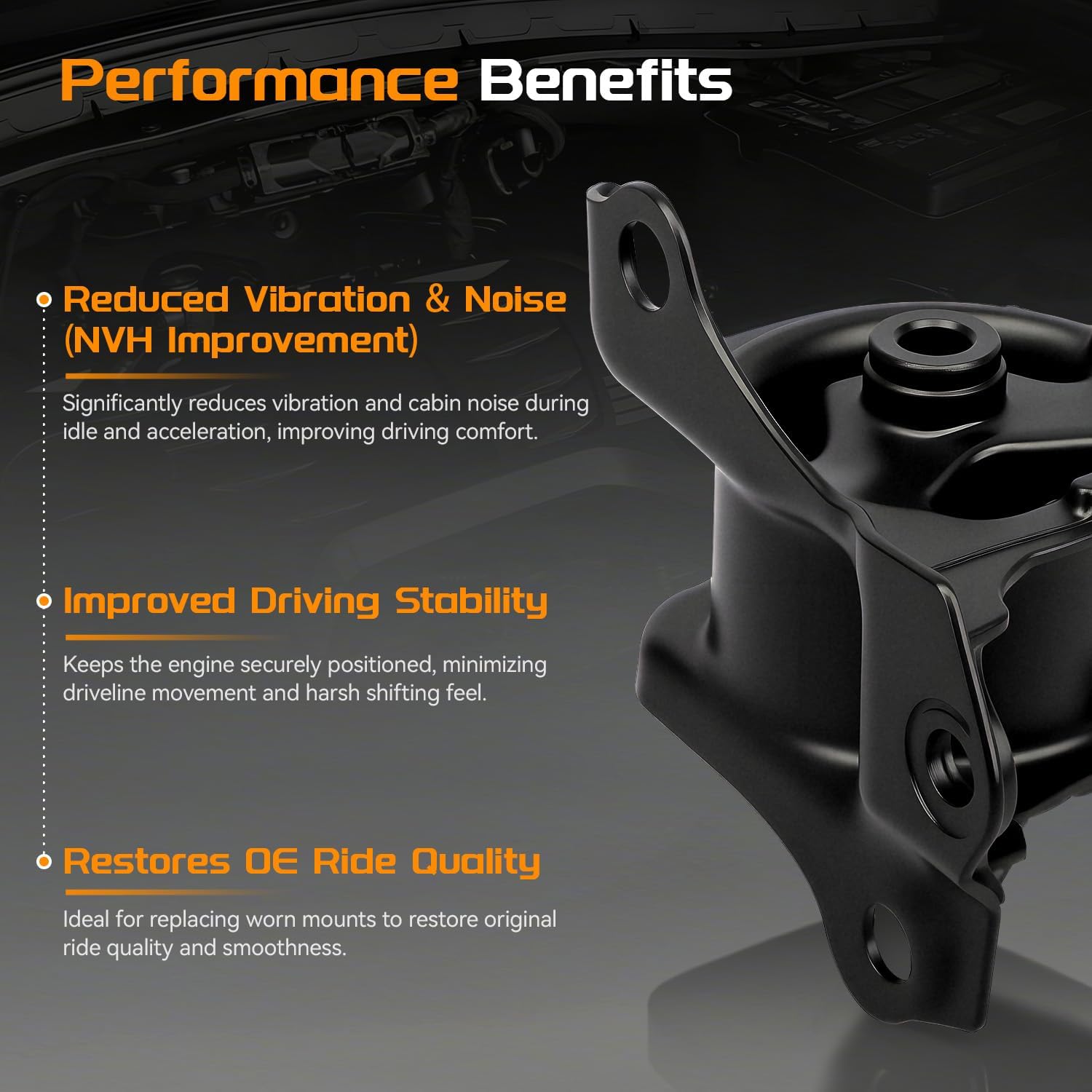 Engine Motor & Transmission Mount Kit Compatible with Honda Civic 1.6L 1996 1997 1998 1999 2000