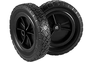 HOIGON 8x1.75 Solid Rubber 2 PCS Hand Truck Wheel