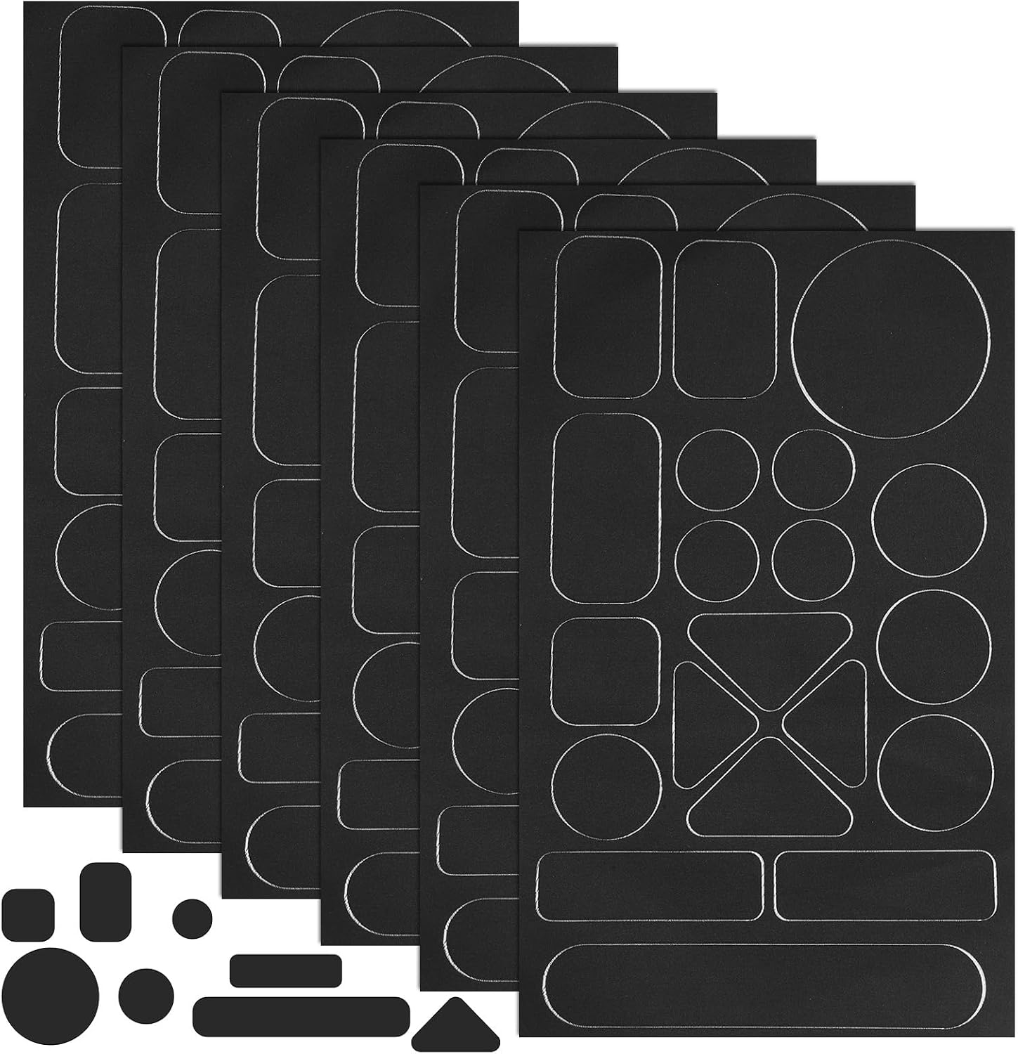 120PCS Tent Down Jacket Repair Patch Kit, Pre-Cut Self-Adhesive
