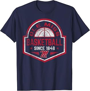 Mississippi Ole Miss Rebels Basketball Vintage Perimeters T-Shirt