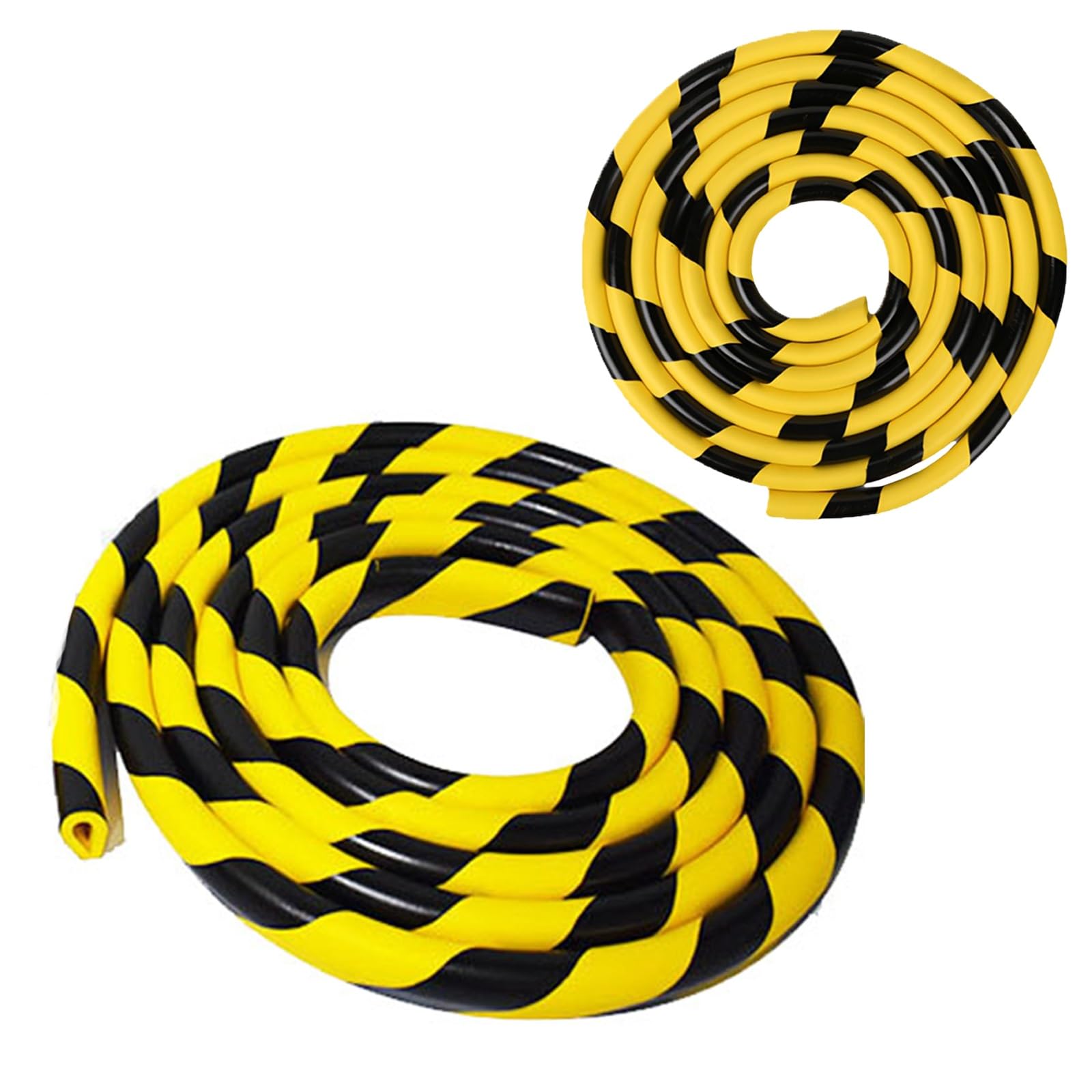 Protezione Angolare A U Paraspigoli， Giallo Nero Paraspigoli Angolari in Gomma Specifiche Multiple Profili in Gomma, per Fabbrica, Banchina di Carico(10m/32.8ft)