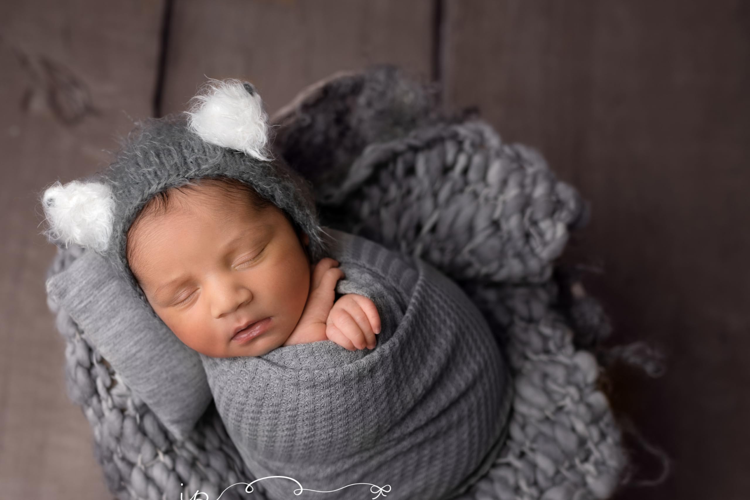Twinkle Nest Baby Wrap: Newborn Photography Wrap. Baby Photoshoot Prop for Boy or Girl. Baby Swaddle Wrap and Receiving Blanket for Newborn Photography Props. Baby Photo Props. Baby Gift. (Grey) - Image 2