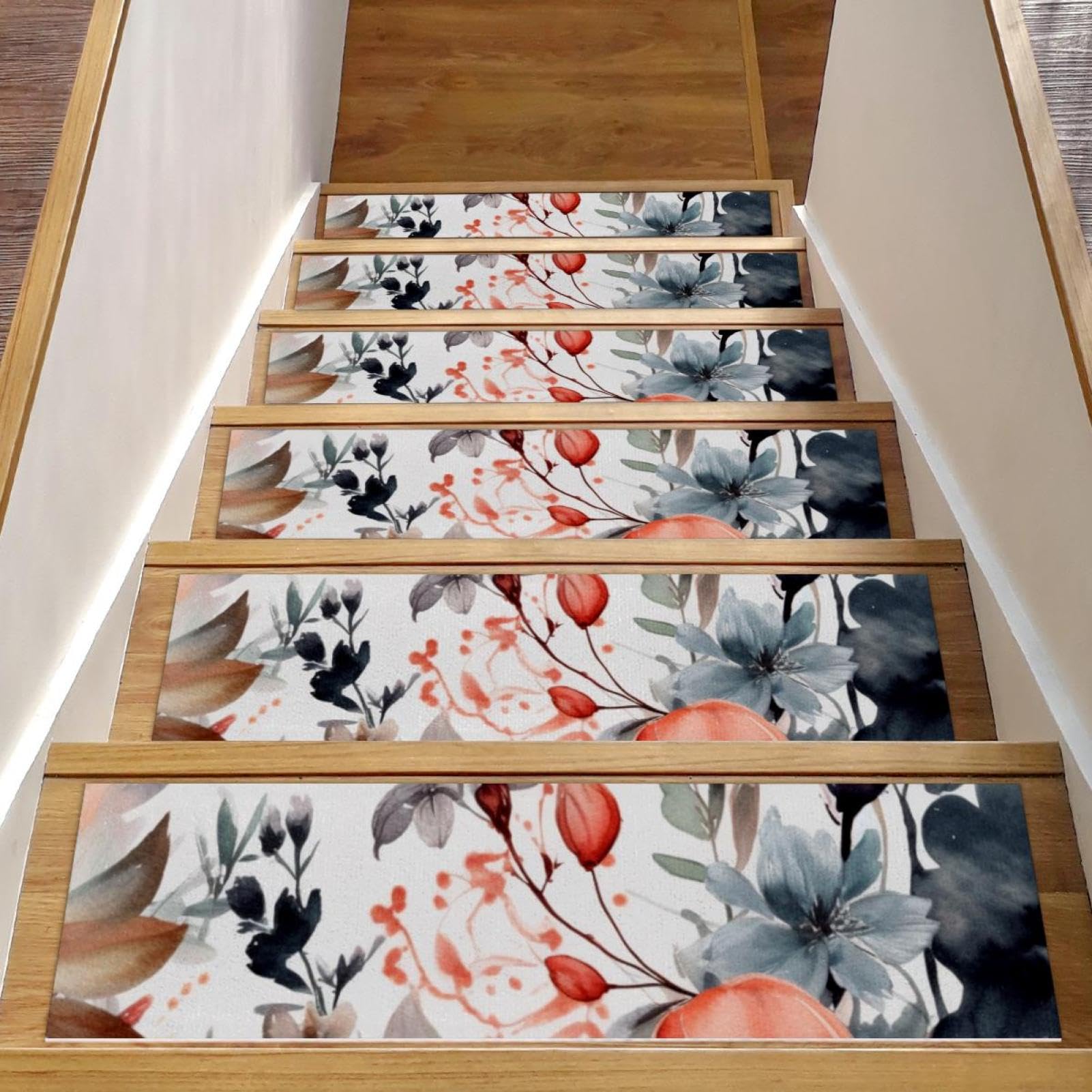 Tapis d'escalier lavables pour protéger chiens et enfants des glissades sur le bois