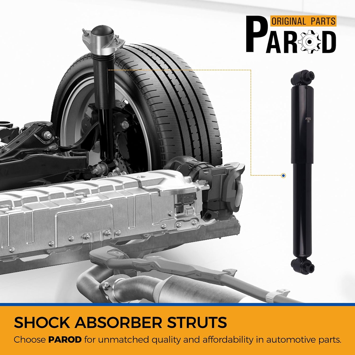 PAROD Pair 344363 Rear Suspension Shock Absorber Struts Fit for 2006-2012 Ford Fusion, 2007-2012 Lincoln MKZ, 2006 Lincoln Zephyr, 2003-2008 Mazda 6, 2006-2011 Mercury Milan