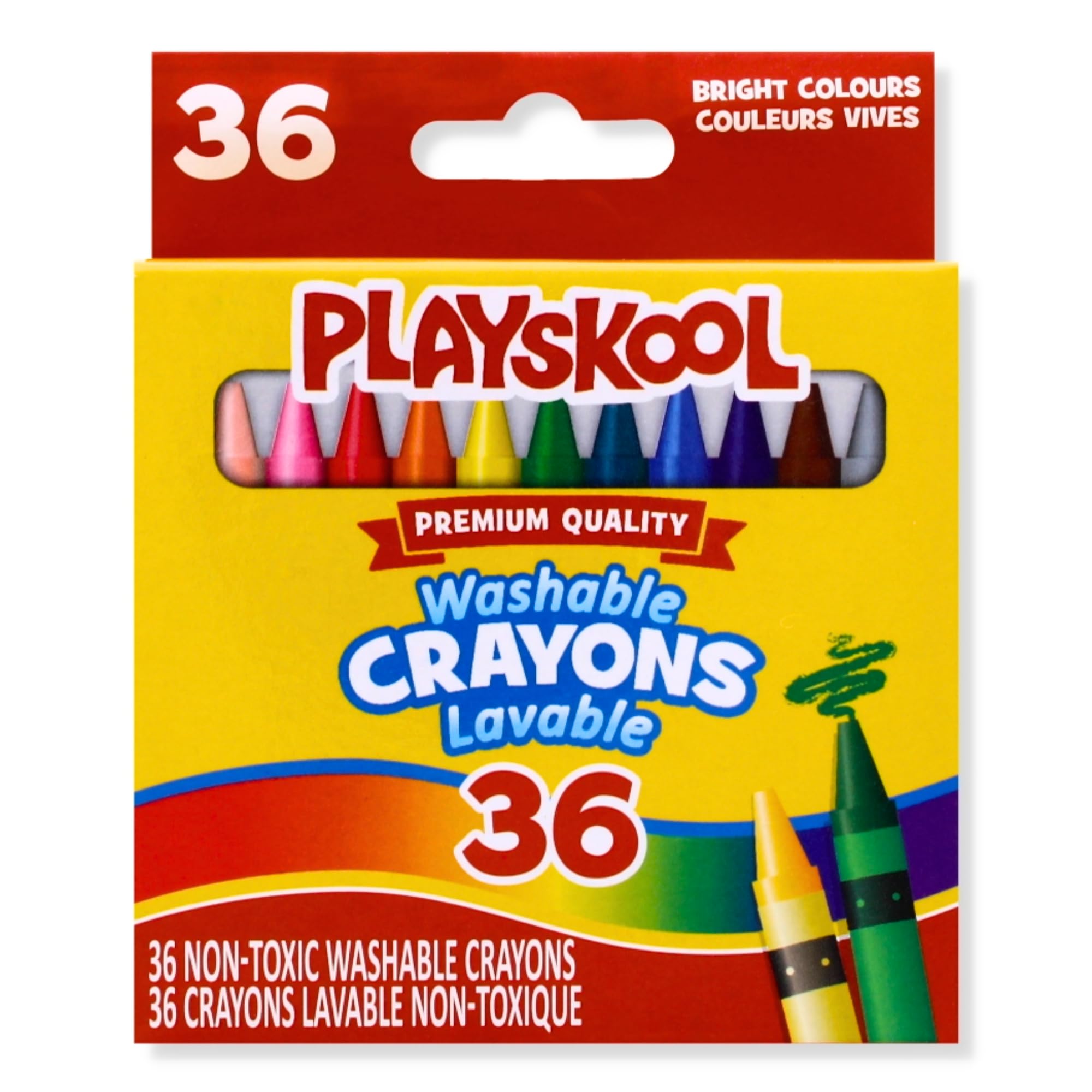 Playskool Hochwertige, abwaschbare Buntstifte Stifte, 36 Stück