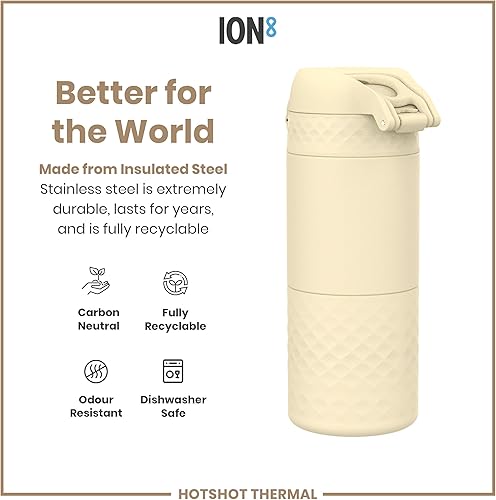 Miniatura 6 de Ion8 Taza de viaje a prueba de fugas - Aislada al vacío - 12 oz12.2 fl oz - Tuberose