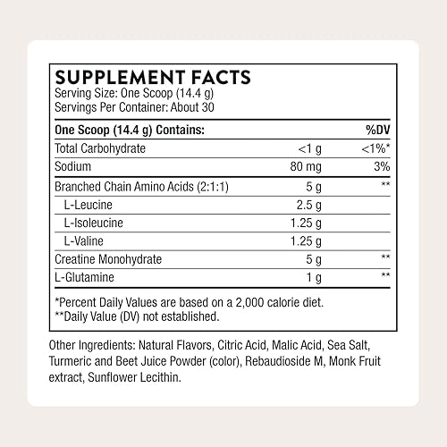 Miniatura 2 de THORNE Creatina + BCAA - Monohidrato de creatina micronizada + BCAA en polvo - Soporte para los músculos, resistencia al ejercicio y recuperación* -