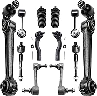 Vista 19 de Detroit Axle - Kit de suspensión completo de 12 unidades para Dodge Ram 1500 4x4 solamente - 2 brazos de control superiores y rótulas, 2 rótulas