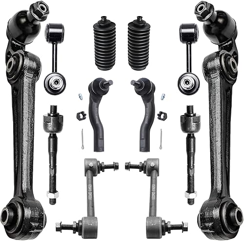 Miniatura 20 de Detroit Axle - Kit de suspensión frontal de 12 piezas para Toyota Corolla 2003 2004 2005 2006 2007 2008, 2 brazos de control inferiores, 2 rótulas