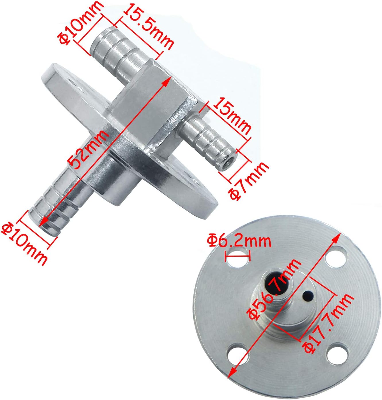 XKMT- Motorcycle Fuel Pickup Gas PumpSwitch Tank Oil Pump tank Compatible with Rhino 660 Aluminium Accessories & Parts [P/N: MT282-SR]