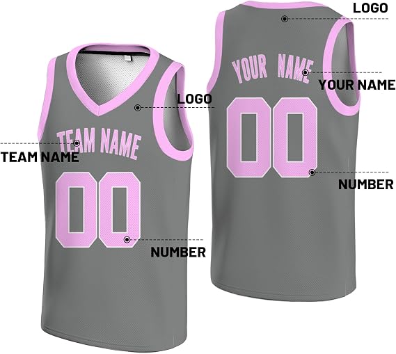 Plain Custom Basketball Jersey for Men Women Youth Solid Personalized Practice Jersey