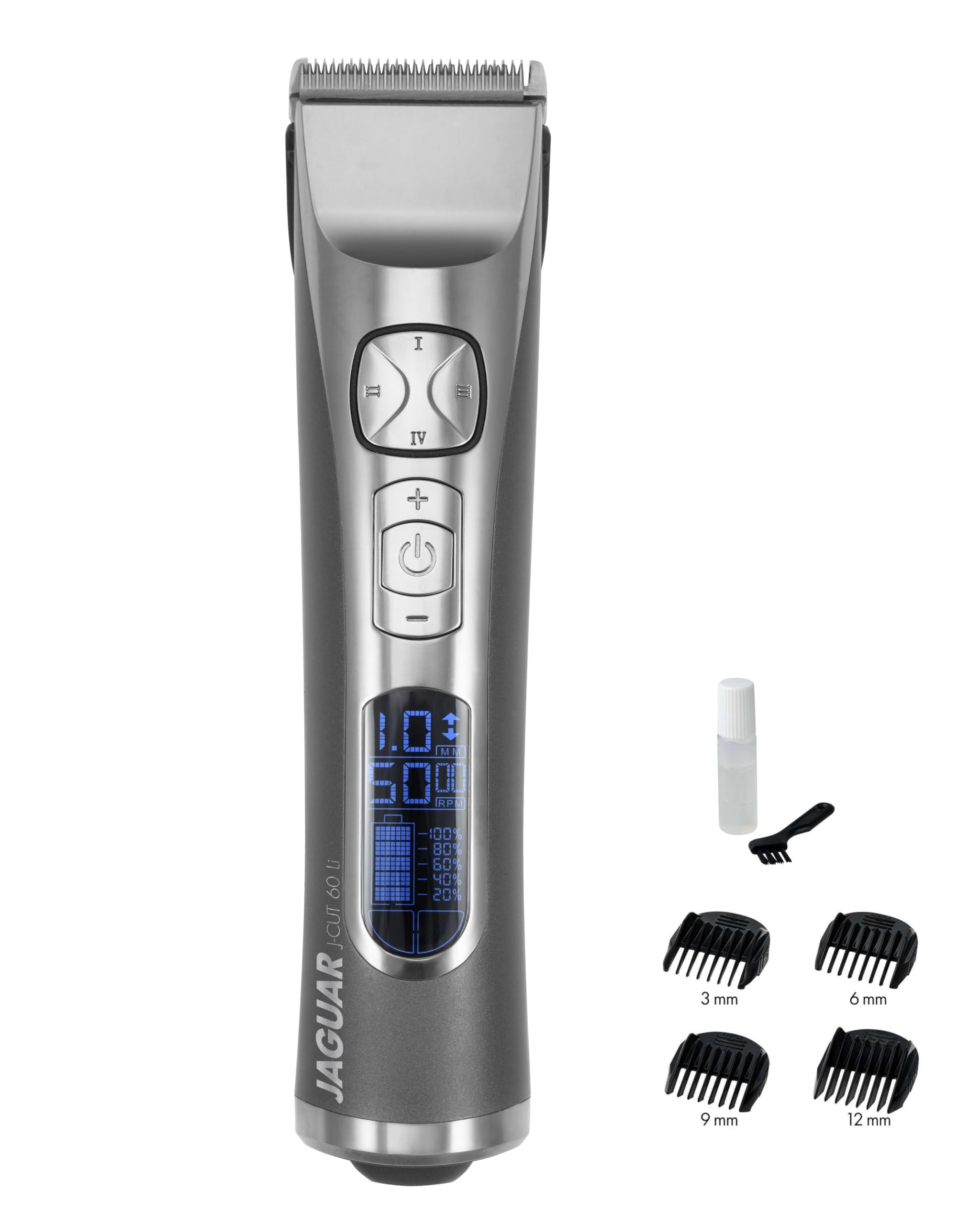 JAGUAR Cortapelos J-CUT 60 Li | máquina de corte de pelo con batería de iones de litio de 2 vías | incl. peines de sujeción | del profesional para usted