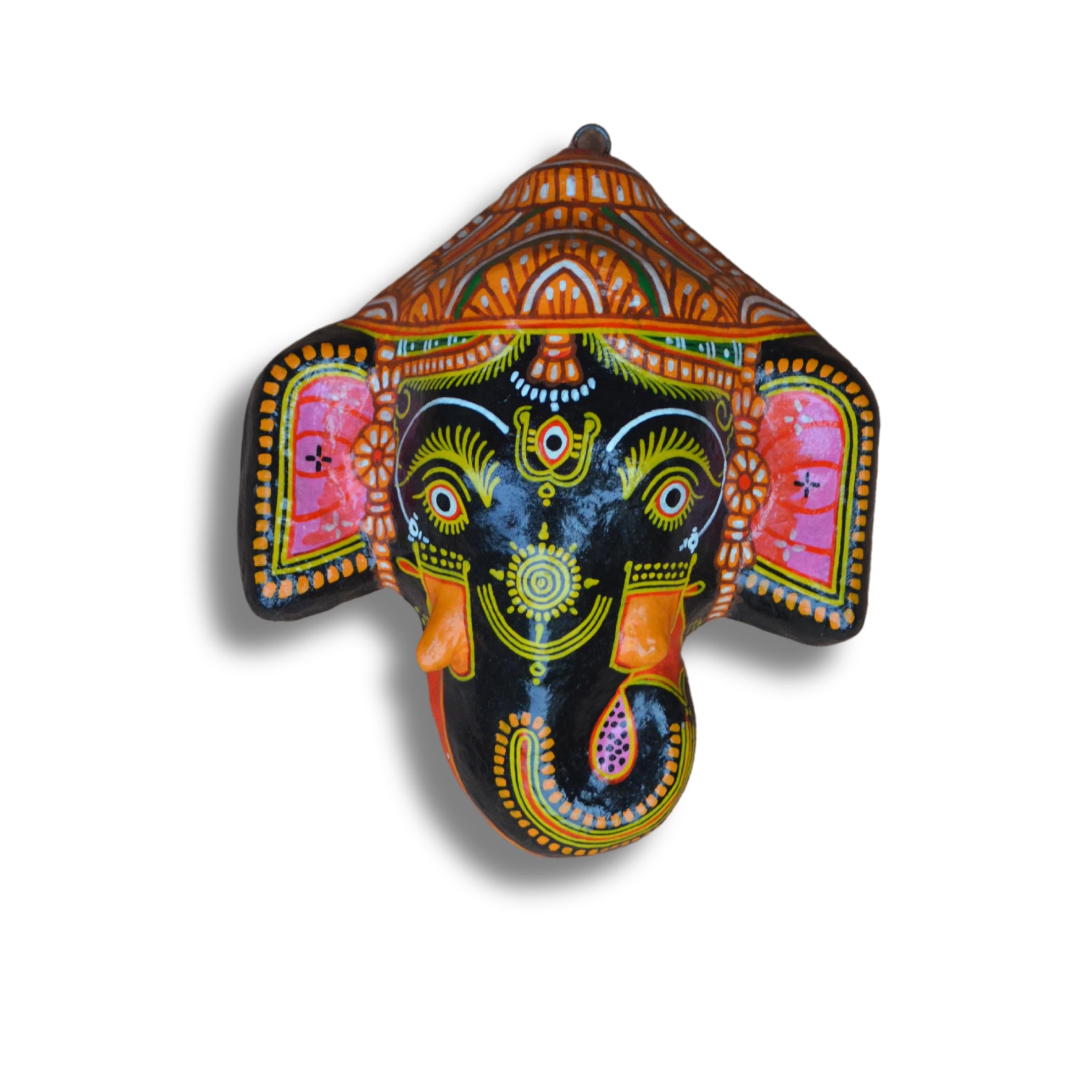 KalaKart Handmade Papiermache Ganesha Wall Hanging| Home Decor| Handicraft | Religious Homedecor