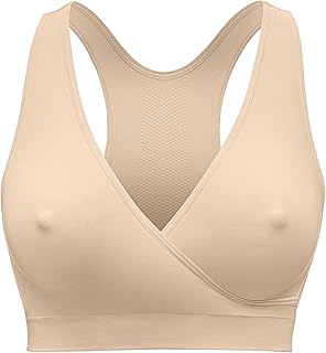 Keep Cool Sleep Nahtloses Schwangerschafts- und Still-Bustier – BH ohne Bügel mit atmungsaktivem Rückenteil und Soft-Touch-Stoff