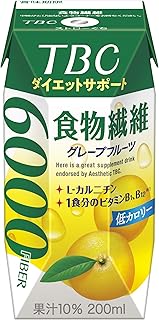 森永乳業 森永 ダイエットサポート 食物繊維 グレープフルーツ 200ml [ 低カロリー L-カルニチン ビタミン 紙パック ドリンク 飲み物 常温保存 ]×24本
