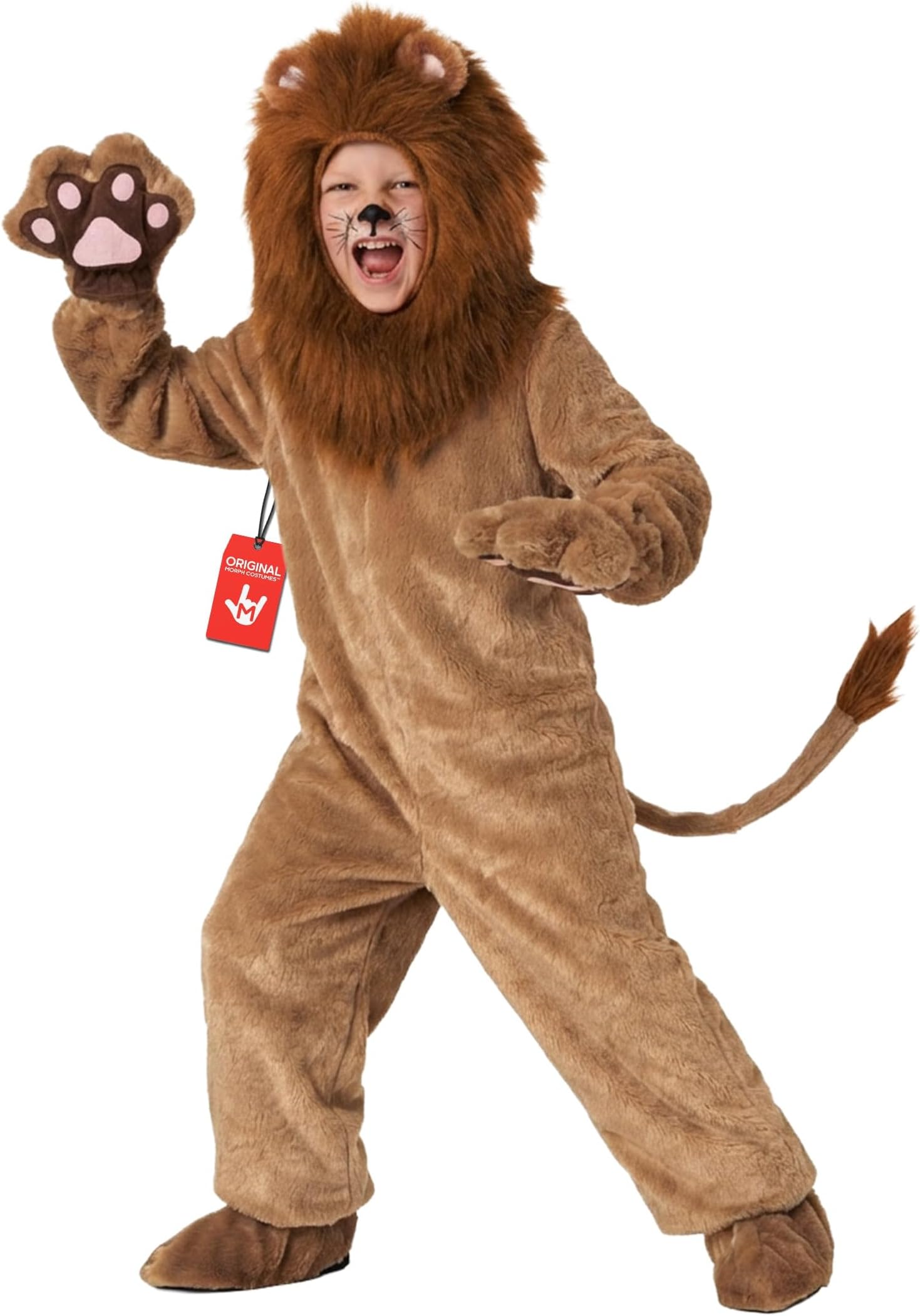 Morph Deluxe Lion Costume Kids, Lion Mane Costume Halloween Costumes For Boys, Girls and Toddler, Halloween Costumes for Kids