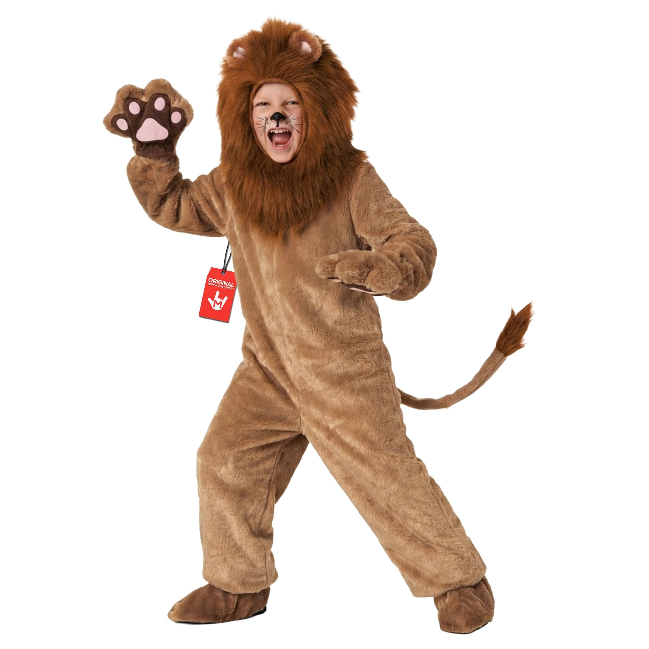 Morph, Lion Costume for Kids, Kids Lion Costume, Lion Costumes for Kids, Lion Mane Costume, Lion Costume Boys, Girls, Size Large