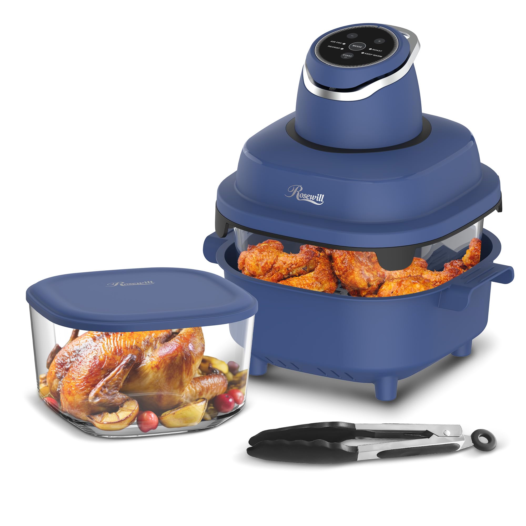 Rosewill 4-in-1 Portable Glass Air Fryer