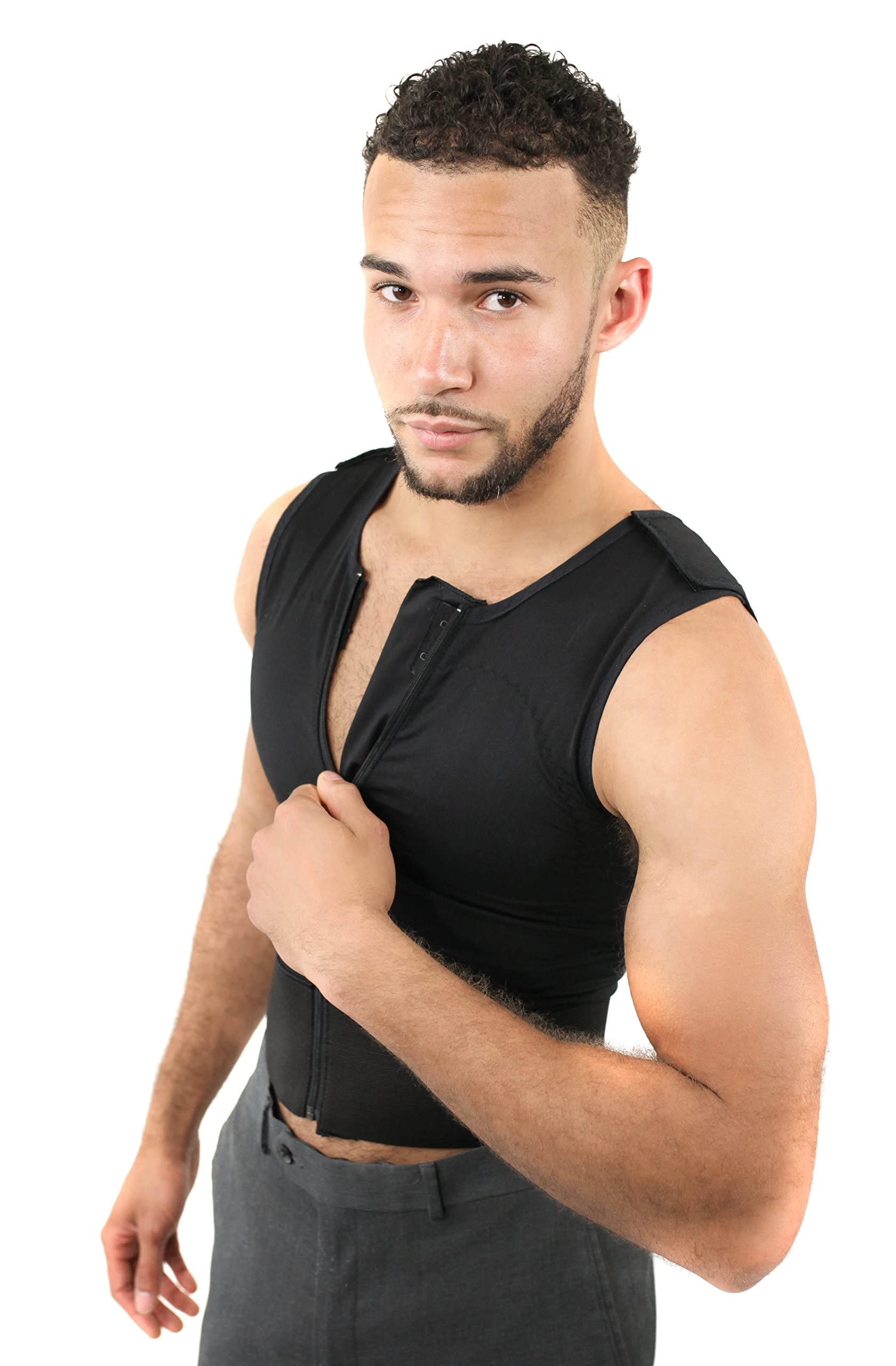 Post OP Recovery Garment Chest Compression Male Vest (11