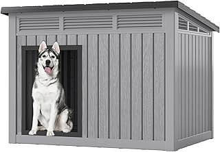 Fancyango Large Dog House for Indoor & Outdoor - Weatherproof & Removabl...