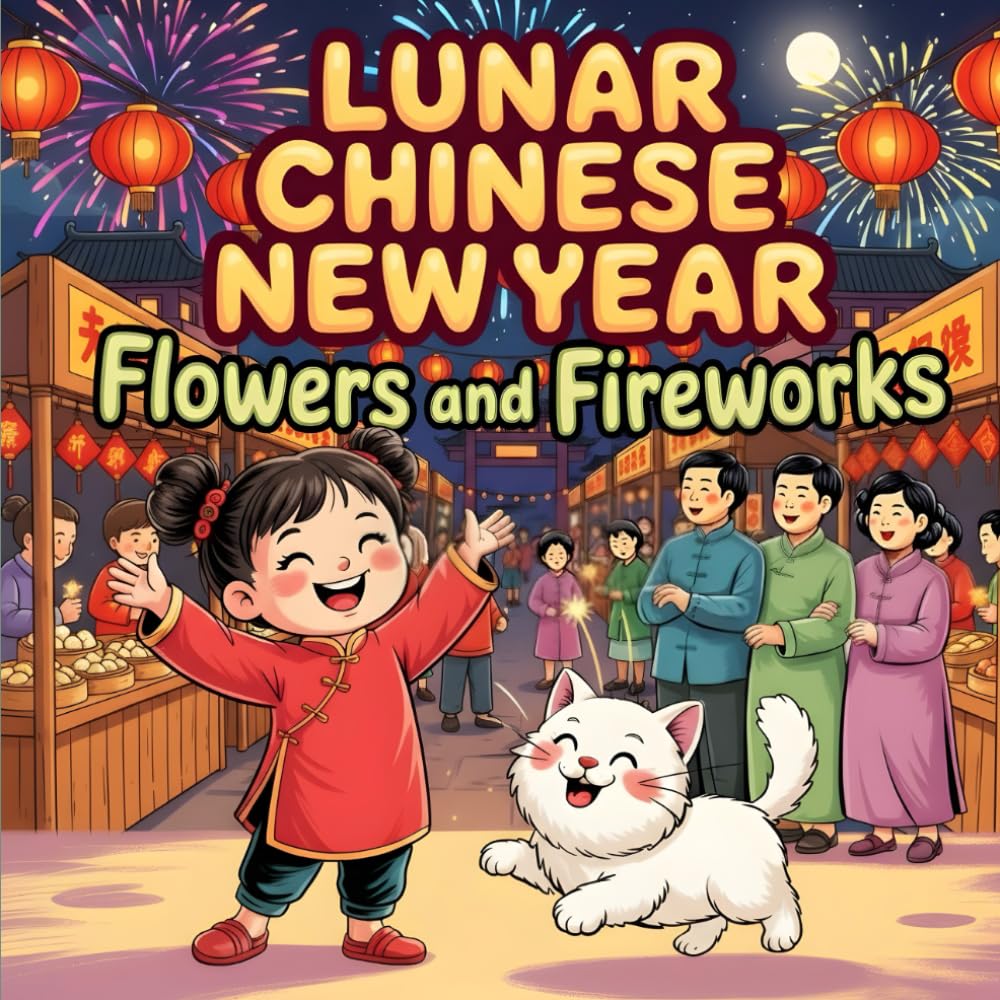 Lunar Chinese New Year: Flowers and Fireworks A Joyful Story book for Kids About Family, Friendship, and Traditions Educational Zodiac Picture Book for Preschool and Early Readers Ages 3–8