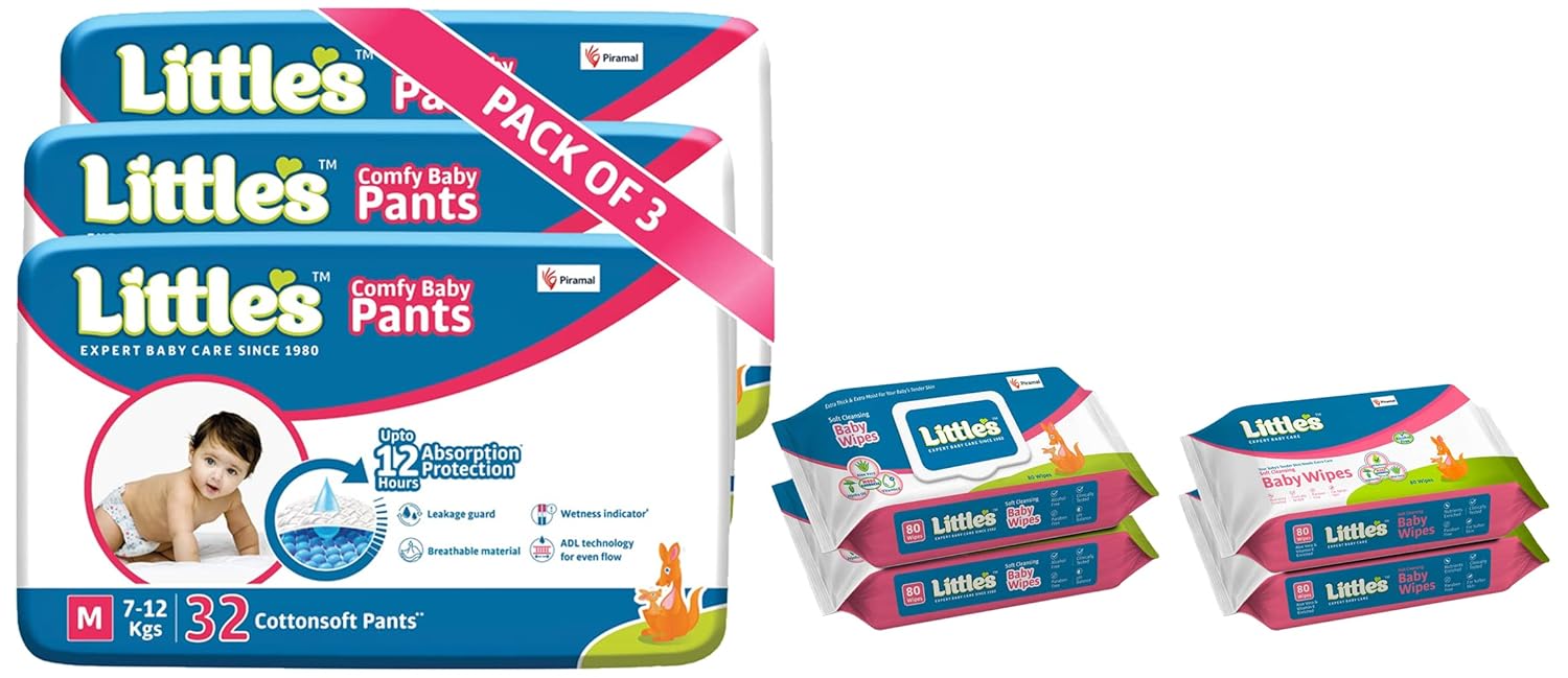 Buy Little's Comfy Baby Pants Diapers with Wetness Indicator and 12