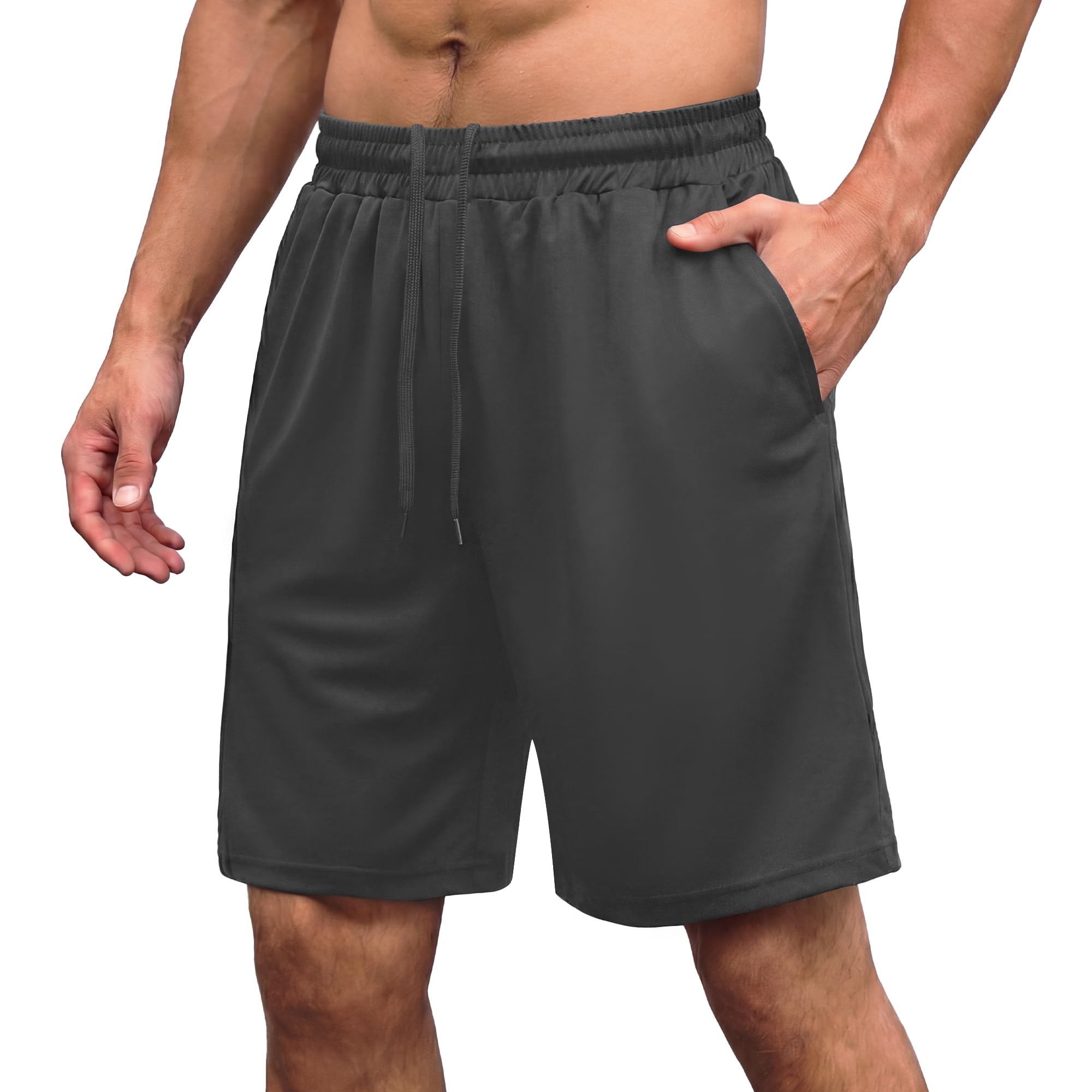 AMIYOYO Sporthose Herren Kurz Hosen Sommer Shorts Schnelltrocknend Leicht Sport Trainingshose Laufhose Gym Jogginghose Mit Taschen