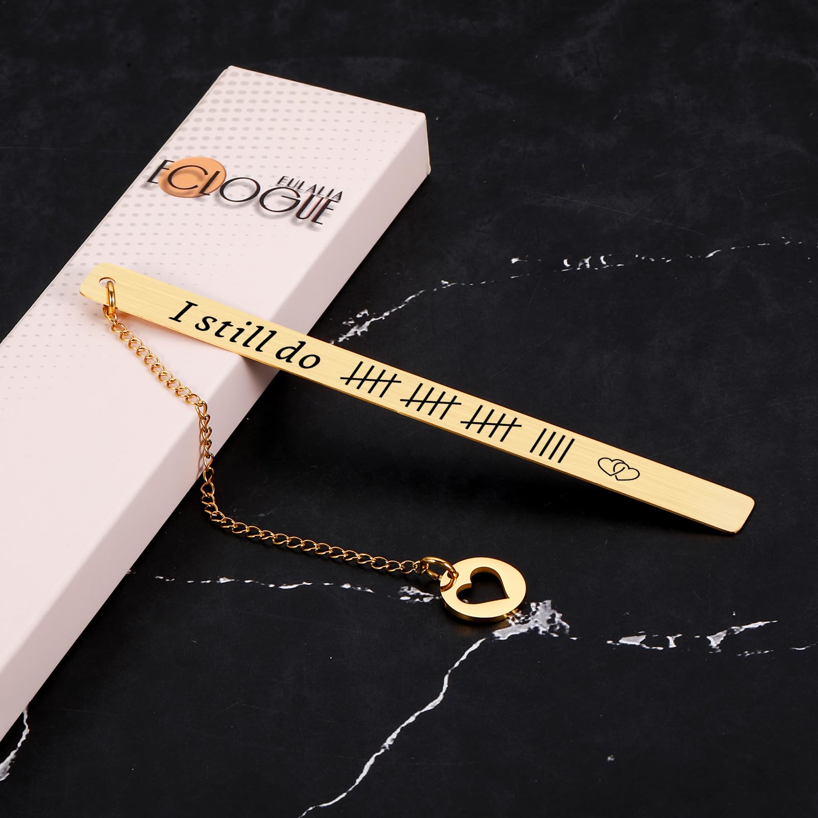 19 Years Anniversary Bookmark Gifts for Him Her Bronze 19th Anniversary-Wedding Gift for Couple Wife Husband Bookmark Gift for Women Men Book Lovers Wedding Christmas Valentines Birthday I Still Do