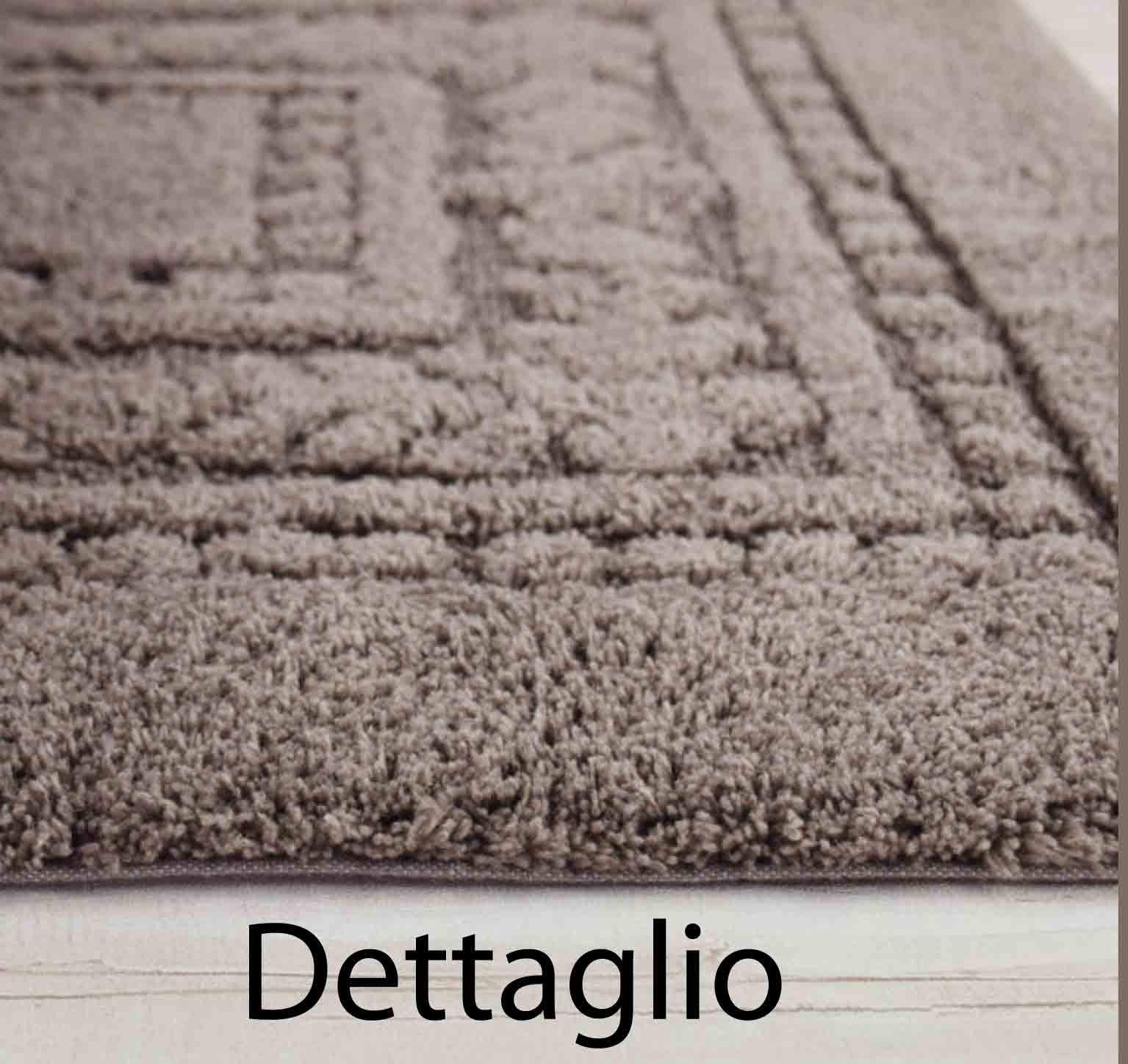 Casatessile Tappeto Bagno Antiscivolo New Romy - Grigio Scuro, 65x130 cm.