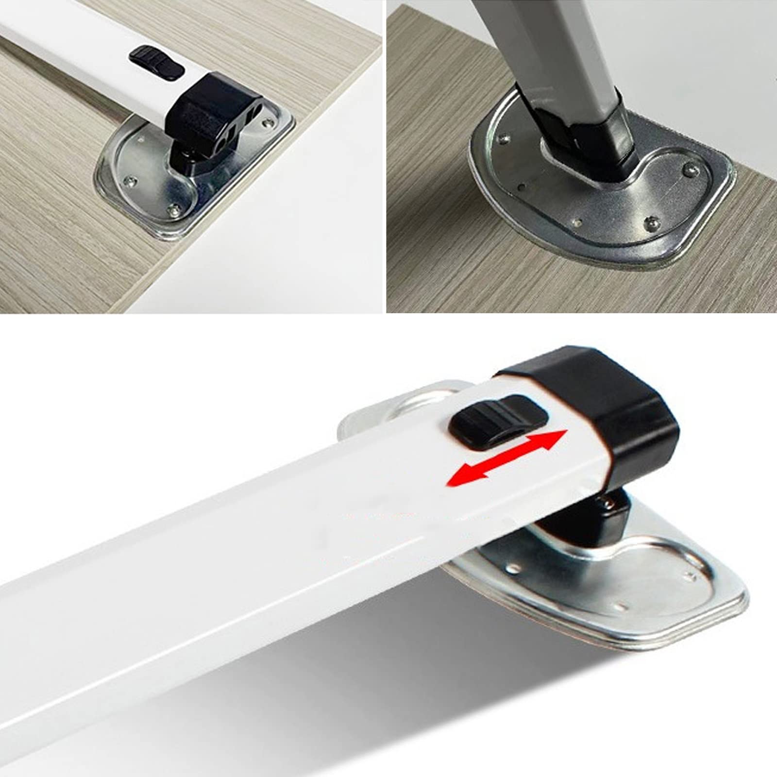 Pata de Mesa Plegable Aleación de Aluminio,Fácil de Instalar Soporte de Pata de Mesa,Soporte de Pata de Montaje en Pared,para RV Remolque Autocaravana Caravana Escritorio