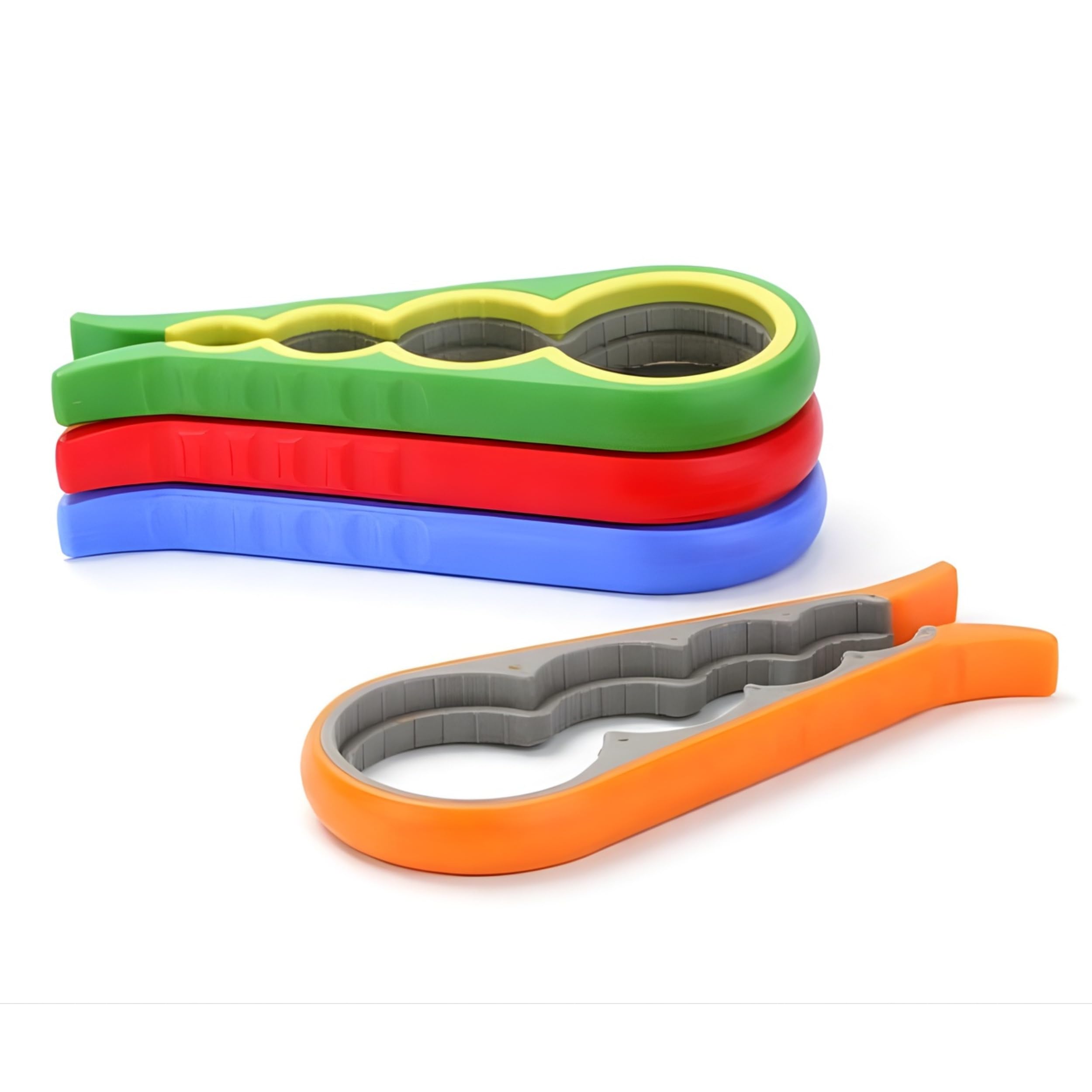 PARENCE - Universal Bottle Opener and Jars - Non-Slip - Plastic and Rubber - 22 x 8.7 cm - Random Colour