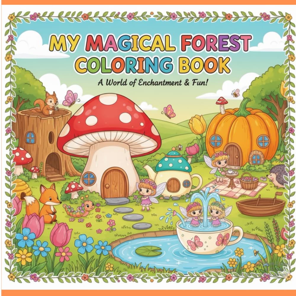 My magical Forest coloring book: A world of enchantment & fun