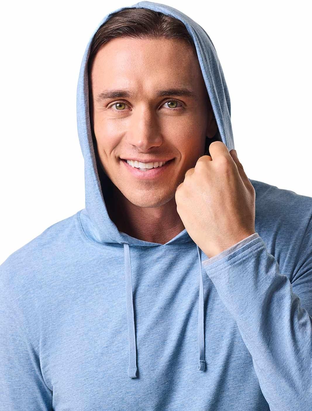 Coolibar Men's Hoodie - UPF 50+ Sun Protection - Oasis