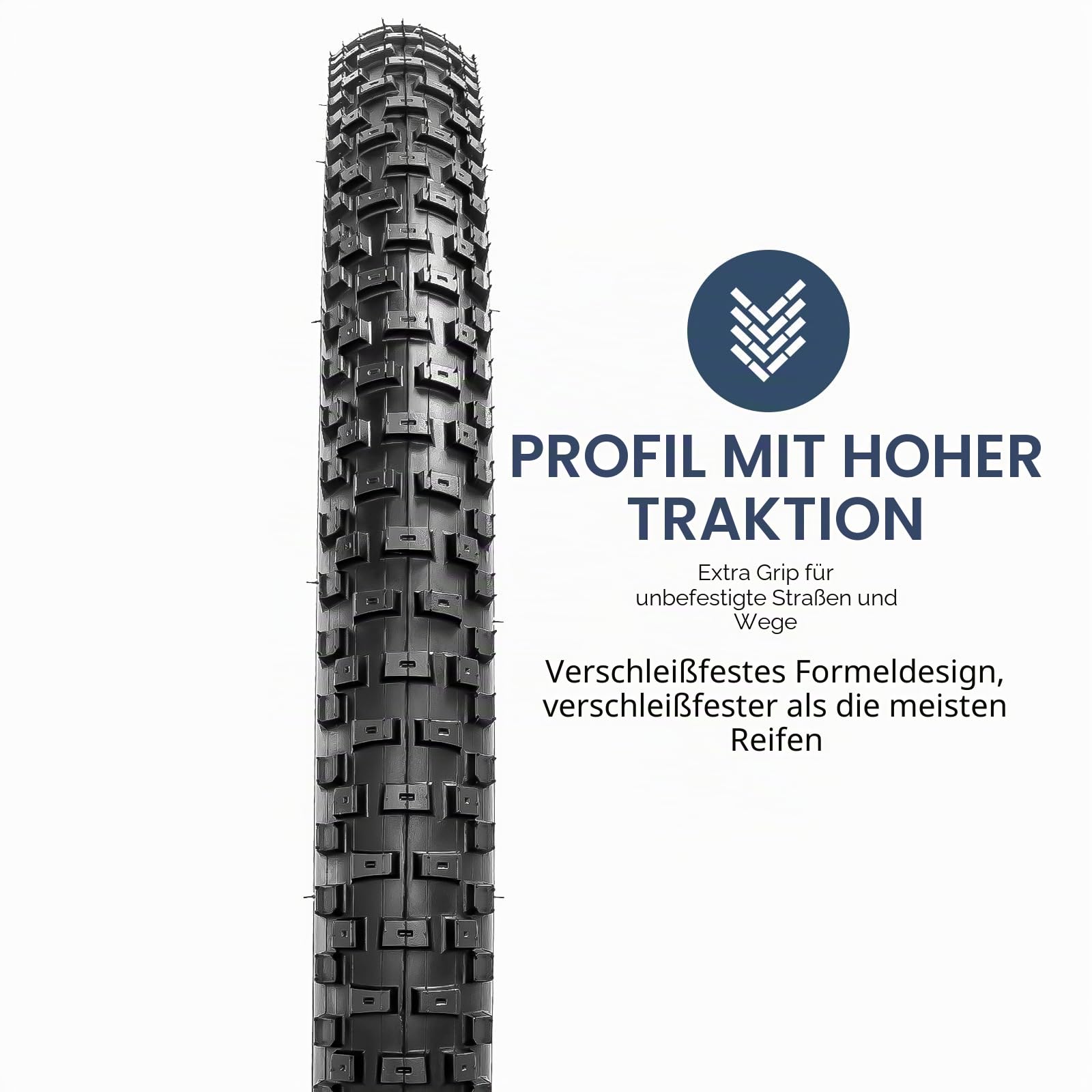 YunSCM 2Pcs Faltbare 24 Zoll Fahrradreifen 24x2.35 Mantel 57-507 Kompatibel 24x2.30 24 x 2.35 24x2.40 Stadt/Straße/Mountainbike Reifen