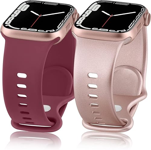 Miniatura 4 de Meliya Correa para Apple Watch Series 8, SE, 7, 6, 5, 4, 3, 2, 1, 1.772 in, 1.614 in, 1.732 in, 1.496 in, 1.654 in, para mujeres y hombres, correa
