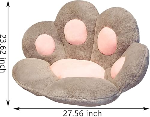 Miniatura 7 de Lindo cojín de asiento, cojín de asiento, cojín con forma de pata de gato, cojín para silla de oficina, cojín de felpa Kawaii para sillas de comedor