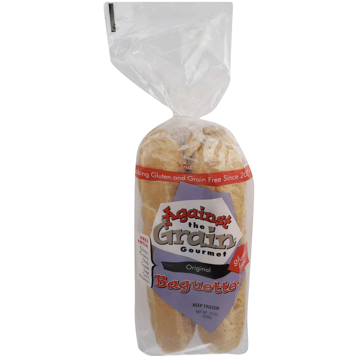 Against The Grain, Gluten Free Original Baguette, 15 oz (Frozen)