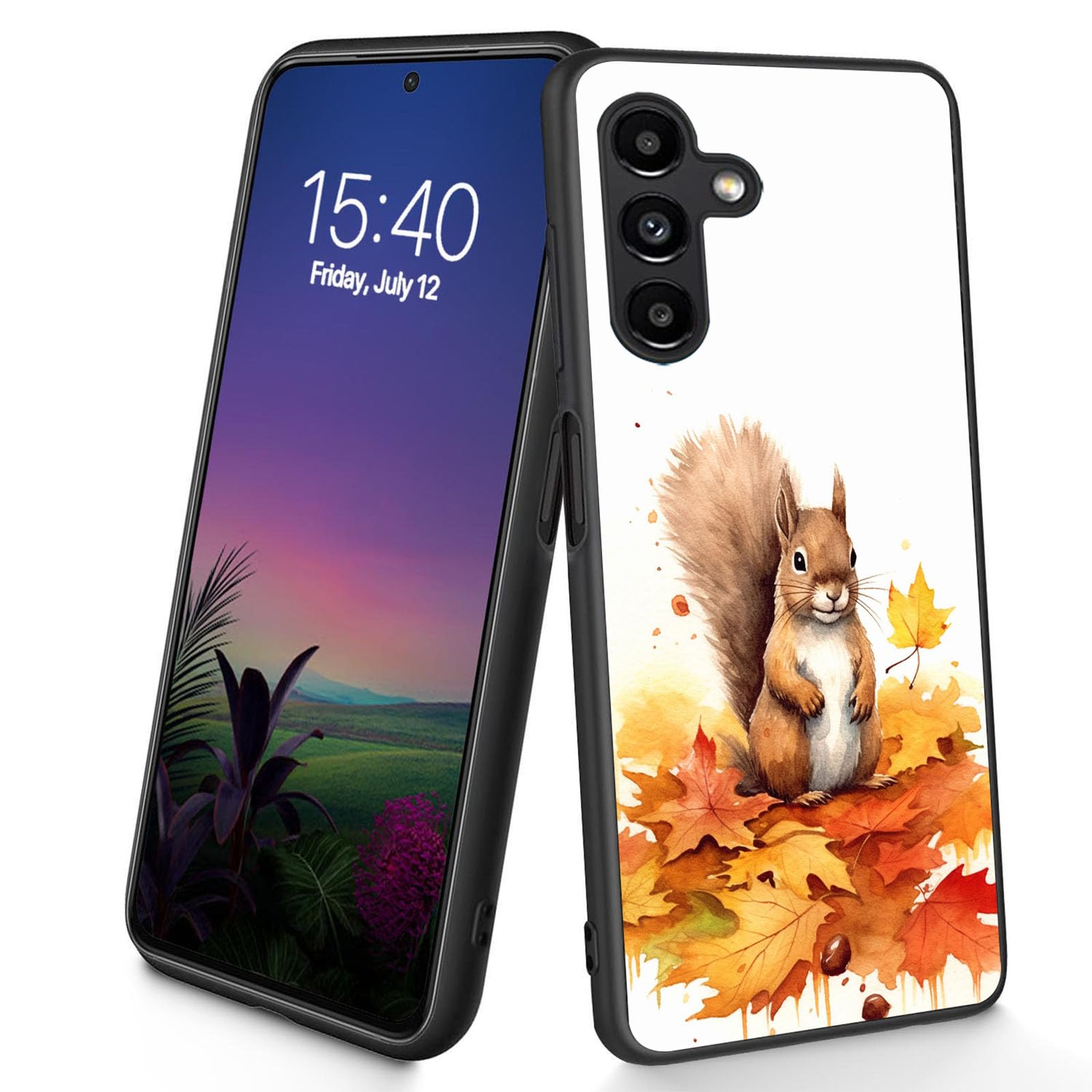 Bxgolkgd Designed for Galaxy A25 5G Case,Slim Soft TPU Silicone Shockproof Anti Slip Protective Case for Samsung Galaxy A25 5G 2023 6.5 inch - Cute Squirrel