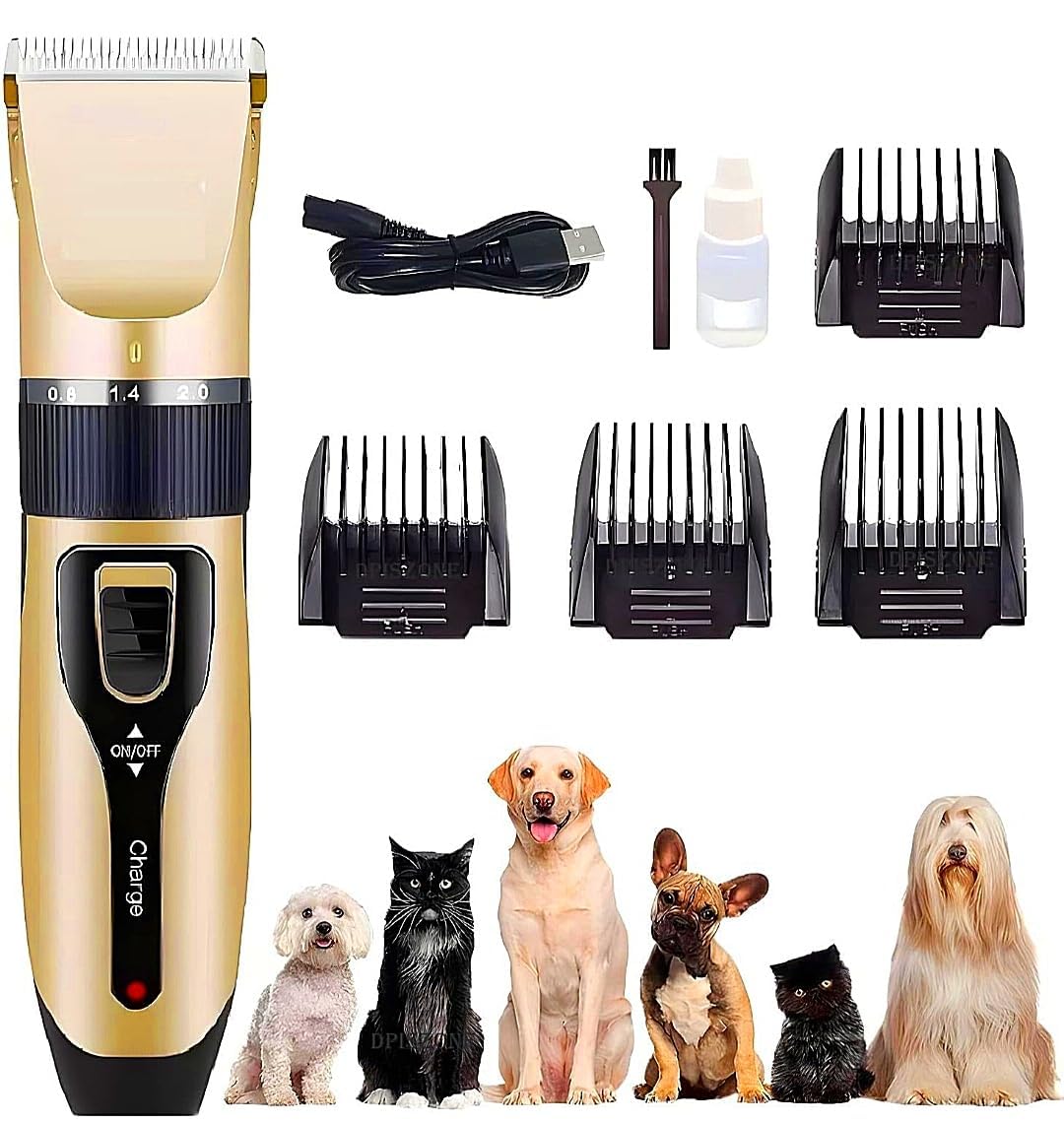 See full amazon price history chart for LootWagon Rechargeable Cordless Electric Quiet Pet Hair Trimmer Grooming Kit, Professional Dog Hair Clipper for Long and Short Hair, Stainless Steel Handle with LED Light LootWagon Rechargeable Cordless Electric Quiet Pet Hair Trimmer Grooming Kit, Professional Dog Hair Clipper for Long and Short Hair, Stainless Steel Handle with LED Light (B0DB1S7KDR) Amazon Price History, Amazon Price Tracker