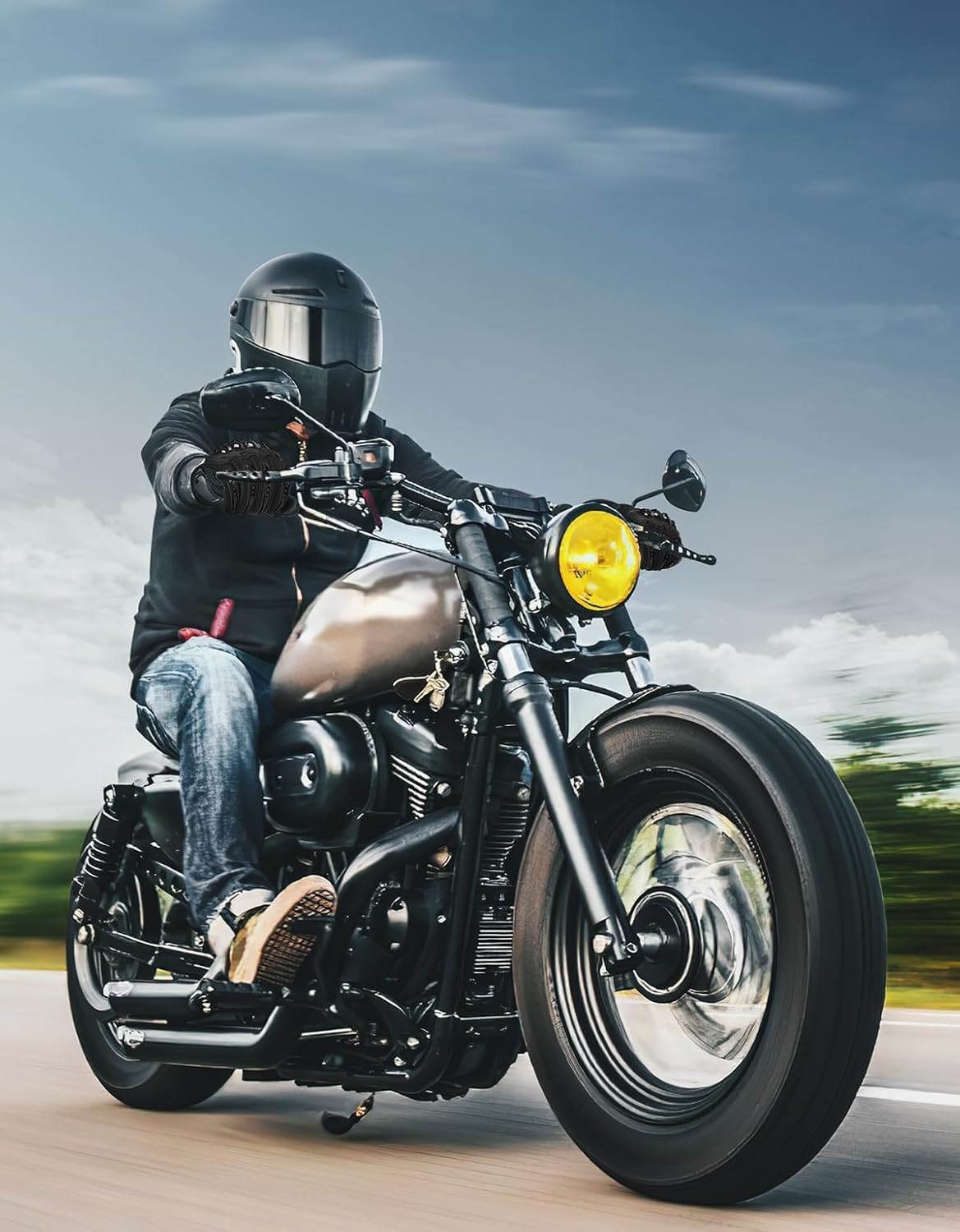 KEMIMOTO Guantes Moto Hombre, Guantes Moto Verano Protector Nudillos, Transpirables Exterior Pantalla Táctil para Hombre y Mujer, para Motos, Bicicletas, Scooters, Caza