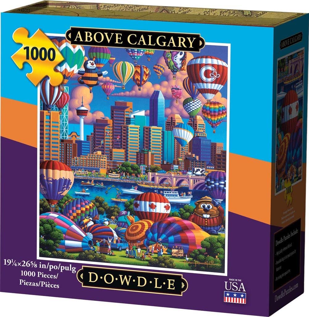 Jigsaw Puzzle Dowdle Above Calgary - 1000 Piece