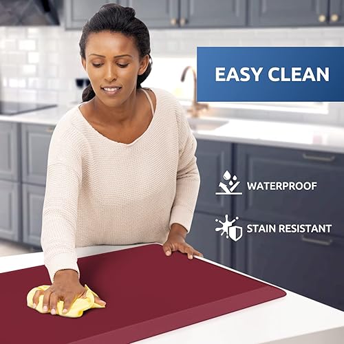 Miniatura 112 de KitchenClouds - Tapete antifatiga acolchado para cocina, impermeable, antideslizante, cómodo, para escritorio de pie, fregadero y oficina, 17.3 x 39